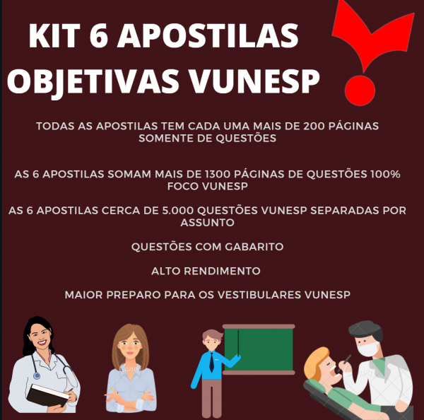 KIT COM TODAS APOSTILAS VUNESP OBJETIVAS + DISCURSIVAS! - Image 9