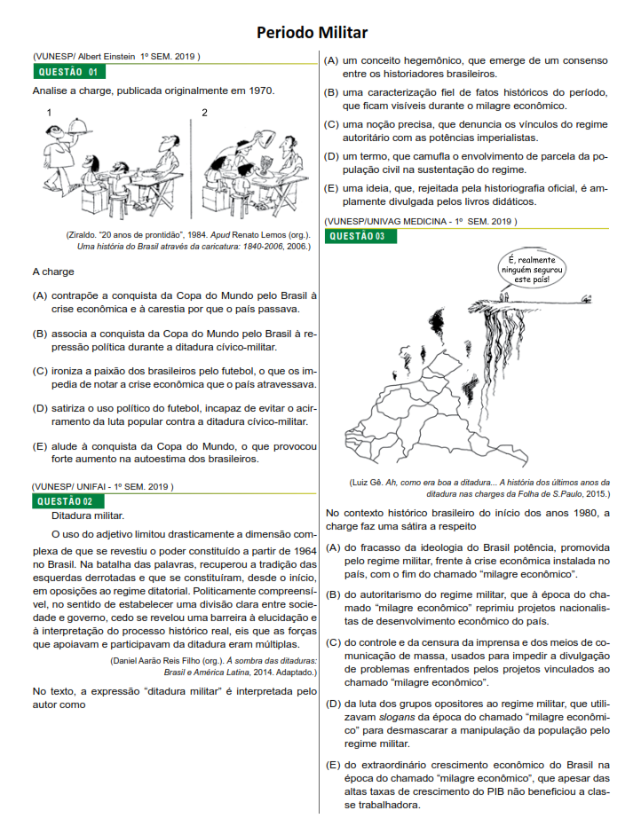 APOSTILA DE HISTÓRIA OBJETIVA VUNESP - Ainda Vou Ser Medico